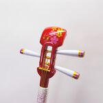 かんざし「三味線」朱色８１　桜