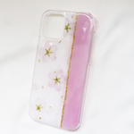 桜 押し花iPhoneケース 押し花スマホケース 押し花ケース スマホケース