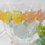 キラキラ♪菜の花♪桜　ちいさな花のイヤリング・ピアス
