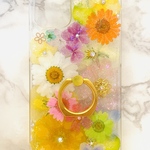 iPhoneケース､iPhoneカバー､押し花ケース､スマホケース､押しフルーツ､押し花､押し花カバー､スマホカバー､押しフルーツケース､押しフルーツカバー､Android ハートレモン リング付き 
