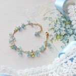 忘れな草のブレスレット