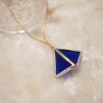 ステンドグラス　△△ネックレス