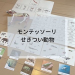 ☆モンテ ッソーリ ☆せきつい動物絵カード、ワークシート