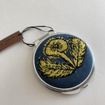  <完成品>ミナペルホネン コンパクトミラー ハンドメイド♩quartetto