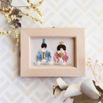 新作🌟刺繍ミニフレーム＊ひなまつり🎎2022
