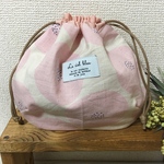 しじみ巾着 北欧柄 あんぱん 桜
