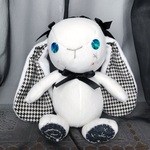 ①ゴスロリうさぎ・白（小サイズ）　DREAMNうさぎのぬいぐるみ