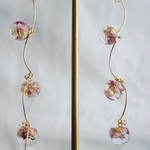 Weeping flower earring 〜pink〜