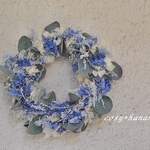 【母の日2022】デルフィニュームの春ブルーwreath