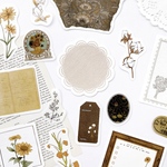 フレークシール＆紙素材 31枚set 《brown》[P203]