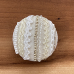 ビーズ刺繍くるみボタン（ヘアゴム/ブローチ）