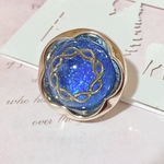 【25mm 2個 ブルー2】 オリジナルボタン 受注生産  ◆O01◆ レトロ アンティーク ヴィンテージ レトロボタン 