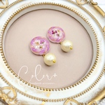 春✨ふんわり🌸アリッサムピアス/イヤリング