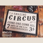 ハガキサイズ『CIRCUS』ステンシルシート【送料無料】