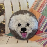 🐕【milmil樣】ご注文品…愛犬刺繍クルミボタン