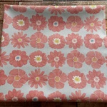北欧　花柄　ブルームフラワー　オックス　１１０ｃｍ×５０　レッド