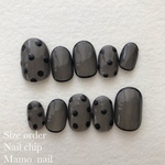 シースルードットネイルチップ