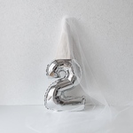 Number Balloon /（S）ナンバーバルーン［ silver ］ |  誕生日 | おうちスタジオ  | 風船