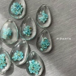 import ガラスチャーム 4ヶ