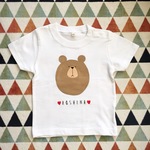 再販  名前入り くまさんＴシャツ