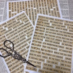 (再販×7)素敵な英文〜Words for journal〜A＊ノーカットコラージュ素材＊コラージュペーパー＊紙モノ