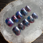 ネイルチップ 金箔ニュアンス(深海)