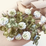 chicchina様専用ページ／花いっぱいのブローチ&ネックレス・すみれ・チューリップ・フランネルフラワー・ミモザ・ライラック・リングブローチ・春・バッグチャーム・レース編み・100番レース糸