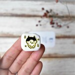もじもじする猫 にぼし：meganehankoねこはんこシリーズ