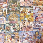 (再販×9)🧸テディベアのメッセージカード＊ジャンクジャーナル＊コラージュ素材＊コラージュペーパー