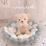 rukarukaさま専用🌷フラワープレートとくまさん水色♡アロマストーン 