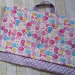 再販⭐防災頭巾カバー 背もたれタイプ　リボン紫