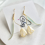 チューリップのピアス/イヤリング　1輪