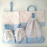 【5798様専用】ユニコーンストライプ/ラベンダー レッスンバッグ&上靴入れ&体操服入れ 3点セット