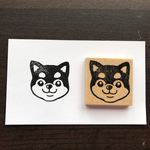 黒柴（持ち手付き）