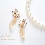 【再販9】フォンダンビジューイヤリング／ピアス
