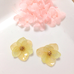 ひとひらあじさいピアス、イヤリング