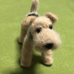 羊毛フェルト犬＊エァデールテリア＊ハンドメイド
