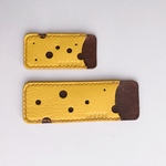 【お客様専用オーダー品】本革チーズ🧀の握りばさみ用ハサミケース(ロング&ショート)