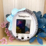 たまごっちスマート 本体カバー キラキラブラック×リボン