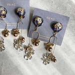 crystal chain ピアス