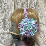 冬紫陽花のイヤーマフ･紫