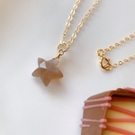 ♡限定♡Starチョコレートムーンストーン☆14kgfネックレス40cm
