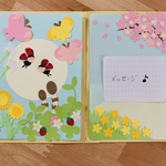 メッセージボード（台紙）【春らんまん🌸】卒園式　入園式　