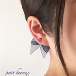 【全2色】Back Ribbon イヤリング♡