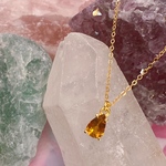 〈初回割30%OFF〉トルマリンシリーズ（オレンジ）ネックレス/天然石ネックレス_天然石アクセサリー_パワーストーン