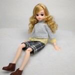 リカちゃん ブライス ハンドメイド 服 トップスとパンツのセット L85