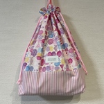 〈再販2〉ピンク大好きさんにぴったり！キャンディバタフライ柄体操着袋☆