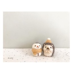 雪だるまとハリネズミさん