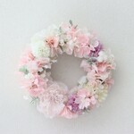 桜咲くリース＊さくらラテ