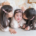 【姉妹でお揃い2点セット】kids clip ＆hair band